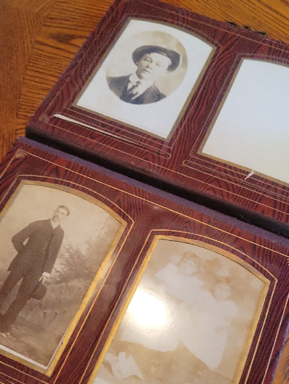 Antique Velvet Parlor Photo Album~ Velvet~ 46  Photos - Picture 7 of 12
